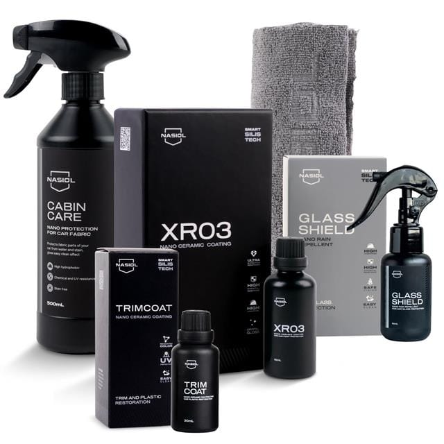 Nasiol Araç Nano Koruma 5'li Seti Profesyonel-Avantajlı Paket-Araç İçi ve Dışı Detailing Seti