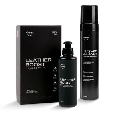 Nasiol Leatherboost Deri Yüzey Nano Kaplama ve Leathercleaner Deri Yüzey Temizleme Seti-Deri Bakımı-Avantajlı Paket