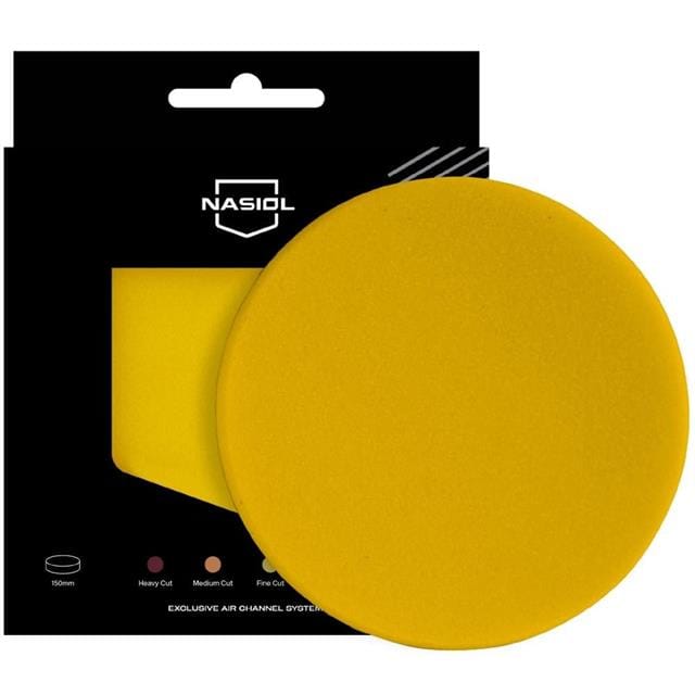 Nasiol Polisaj Süngeri/Pedi-Hafif Çizik Giderici-150mm-Sarı
